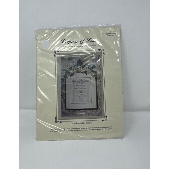 COUNTED CROSS STITCH Lorri Birmingham Designs "Legacy Of Love” 220-02 - Picture 1 of 2